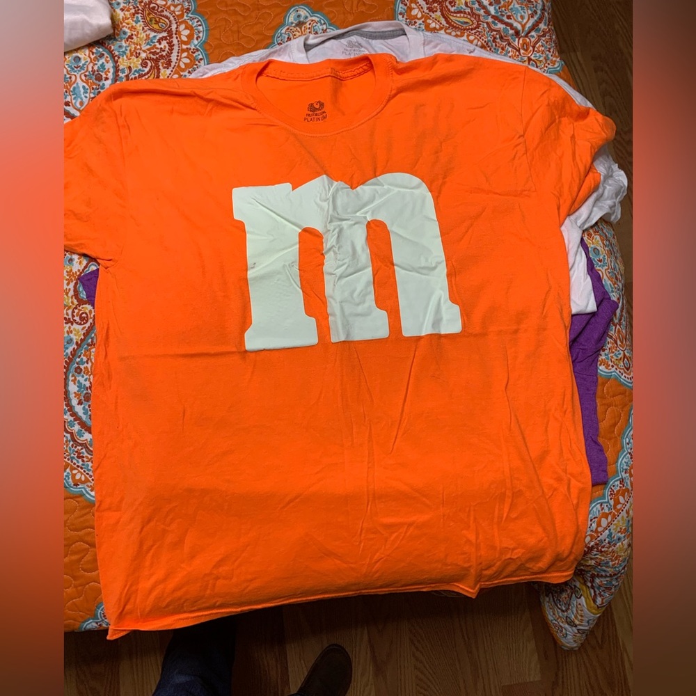 Orange M&M costume tshirt